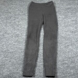 WHBM size 0 Runway Faux Suede Leggings Charcoal Gray